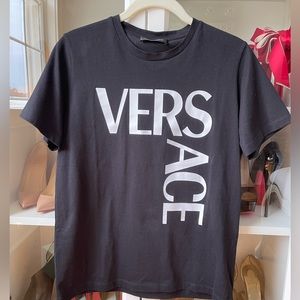Versace Kids black logo tshirt - size 14